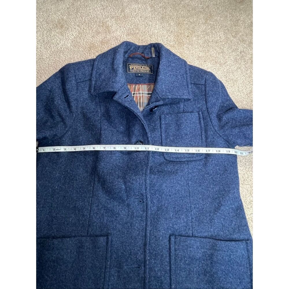 Pendleton Women’s Wool Jacket Blue Plaid Lined Size 6 Vintage - Picture 8 of 13